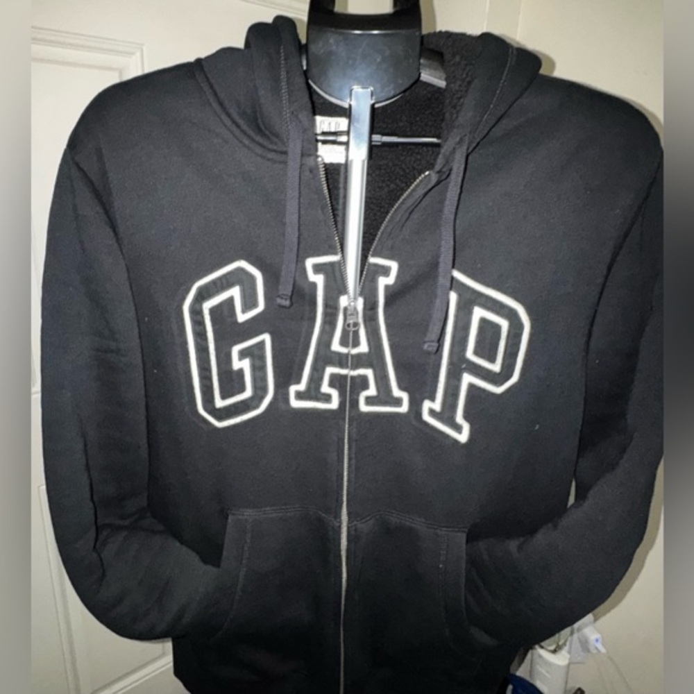 GAP Charcoal Fleece-Lined Hoodie